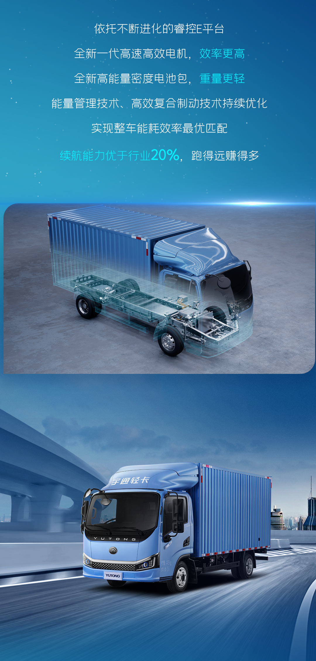 一圖看懂宇通輕卡上市新品！