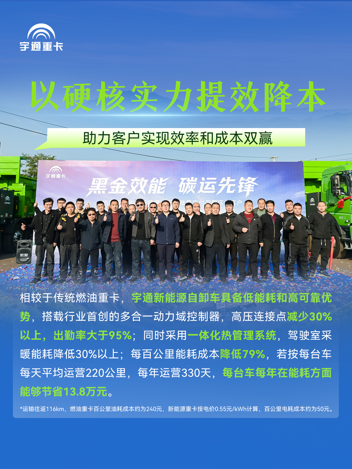 煤海逐“綠”，“碳”尋未來(lái)丨宇通新能源自卸車(chē)批量交付臨汾