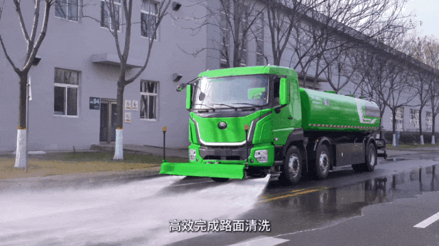 「宇」見好車 | 宇通環衛25噸純電高壓清洗車，長距離道路清洗高性價比之選